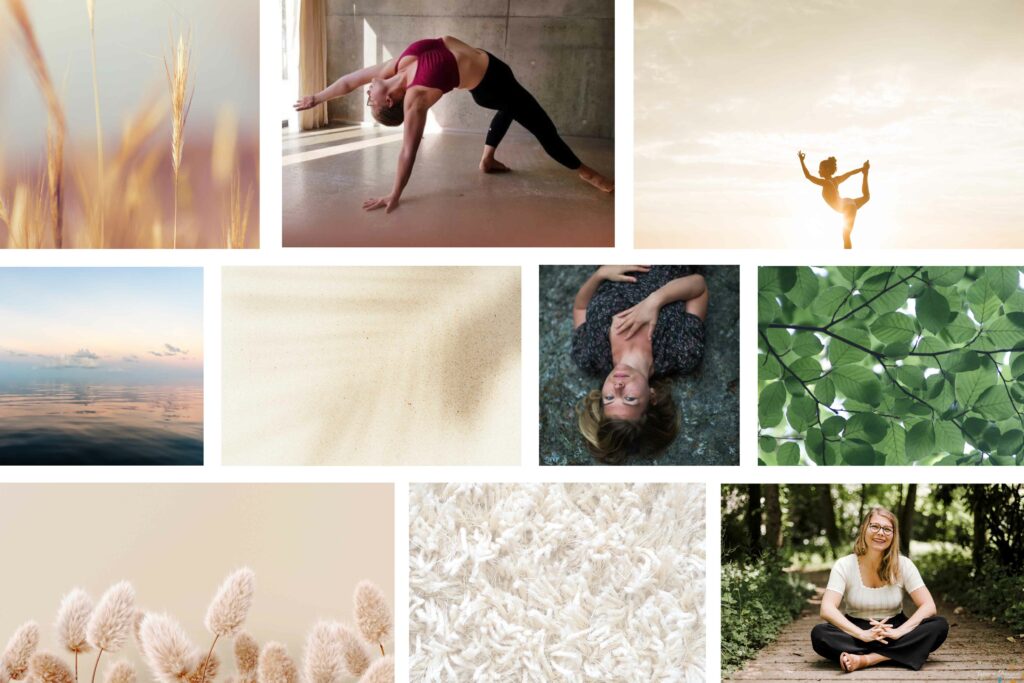 Moodboard Accord retrouvé yoga sophrologie montélimar